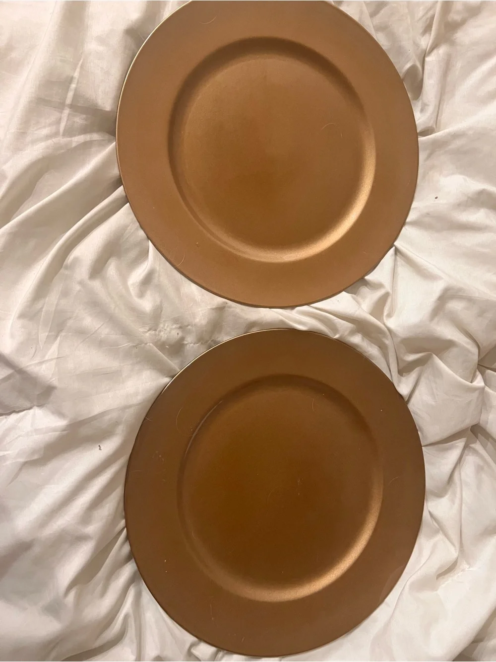 Target Metallic Copper Charger Plates - Warm Copper Finish